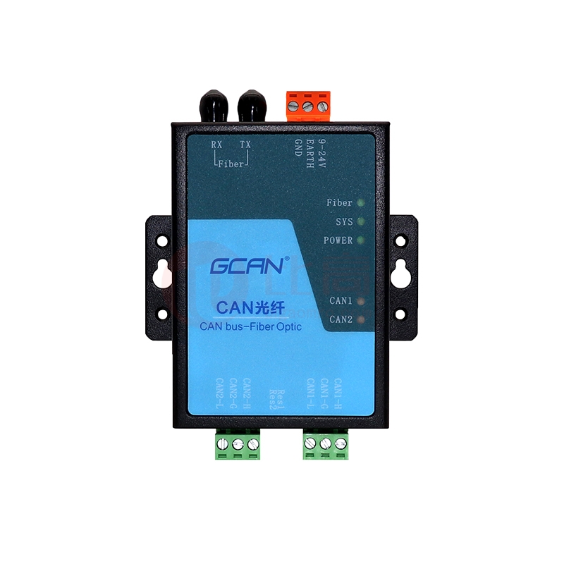 广成科技 GCAN 通用网关 CAN光纤中继器 2CAN 1光 GCAN-208-1 Pro